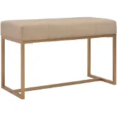vidaXL Bankje 80 cm fluweel beige