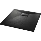 vidaXL Douchebak 80x80 cm SMC zwart