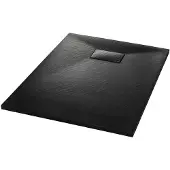 vidaXL Douchebak 100x70 cm SMC zwart