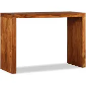 vidaXL Wandtafel 110x40x76 cm hout met honingkleurige afwerking