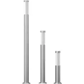 vidaXL 3-delige Tuinlampenset waterdicht roestvrij staal