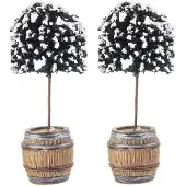 Luville Kerstfiguur twee klassieke lantaarnen 14,5 cm hoog
