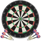 vidaXL Dartbord professioneel met 6 darts sisal