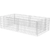 vidaXL Gabion plantenbak 180x90x50 cm gegalvaniseerd staal