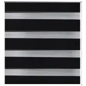 vidaXL Duo Rolgordijn 70x120cm Zwart online kopen