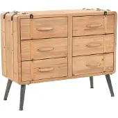 vidaXL Ladekast 91x35x73 cm massief vurenhout