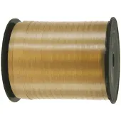Merkloos Cadeaulint/sierlint in de kleur goud 5 mm x 500 meter - Cadeauversiering