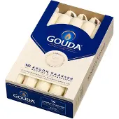 GOUDA Dinerkaars Crème 8 Uur D 2,5 H 20,6 Cm 10 Stuks