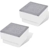 vidaXL 2x LED-lamp verzonken 100x100x68 mm