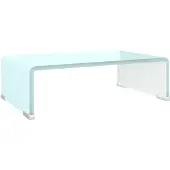 vidaXL Tv-meubel/monitorverhoger 40x25x11 cm glas groen groen