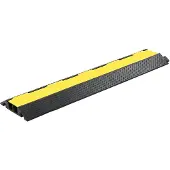 vidaXL Kabelbeschermer drempel 2 tunnels 101,5 cm rubber
