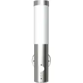 vidaXL Buitenwandlamp met bewegingsdetector roestvrij staal