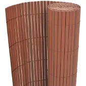 vidaXL Tuinafscheiding dubbelzijdig 90x500 cm PVC bruin