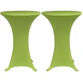 vidaXL Tafelhoes stretch 2 stuks 80 cm groen