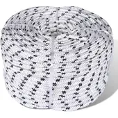 vidaXL Boottouw polyester gevlochten 12mmx50m