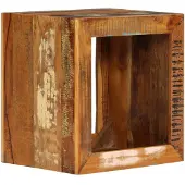 vidaXL Kruk 40x30x40 cm massief gerecycled hout