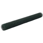 vidaXL Kippengaas 10x1,5 m staal met PVC coating groen