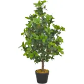 vidaXL Kunstplant met pot laurierboom 90 cm groen