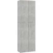 vidaXL Kantoorkast 60x32x190 cm bewerkt hout betongrijs