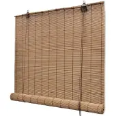 vidaXL Rolgordijn Bamboe 150 x 220 cm bruin online kopen