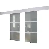 Shumee Dubbele schuifdeur glas