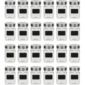 vidaXL Opbergpotten met stickers 24 st 300 ml