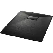 vidaXL Douchebak 90x70 cm SMC zwart