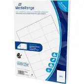 MediaRange Multifunctioneel etiketten MRINK149 Wit 7 cm 50 Vellen à 24 Etiketten