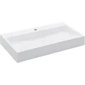 vidaXL Wastafel 80x46x11 cm mineraal gegoten/marmer gegoten wit