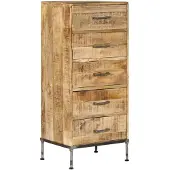 vidaXL Ladekast 45x35x106 cm massief mangohout