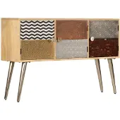 Natur24 Dressoir 120x30x75 cm massief mangohout