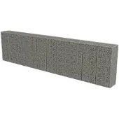 vidaXL Schanskorfmuur met deksels 600x50x150 cm gegalvaniseerd staal