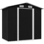 vidaXL Tuinberging 204x132x186 cm staal antraciet