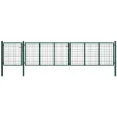 vidaXL Tuinpoort staal 500x100 cm groen