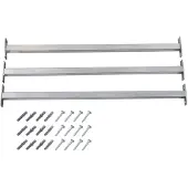 vidaXL Barrièrestangen verstelbaar 3 st 710-1200 mm