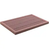 vidaXL Vloerelement voor solardouche 101x63x5,5 cm HKC bruin