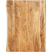 vidaXL Tafelblad 80x(50-60)x2,5 cm massief acaciahout