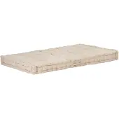 vidaXL Palletvloerkussen 120x80x10 cm katoen beige