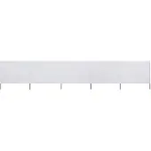 vidaXL Windscherm 5-panelen 600x160 cm stof zandwit