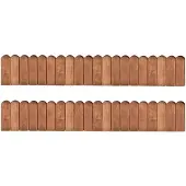 vidaXL Gazonranden 2 st 120 cm geïmpregneerd grenenhout