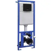 vidaXL Stortbak verborgen hoog 11 L 41x41x(110-125) cm