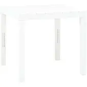 vidaXL Tuintafel 78x78x72 cm kunststof wit
