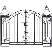 vidaXL Poort decoratief 122x20,5x100 cm smeedijzer