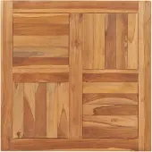 vidaXL Tafelblad 70x70x2,5 cm massief teakhout