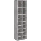 vidaXL Schoenenkast 54x34x183 cm bewerkt hout betongrijs