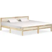 vidaXL Bedframe massief mangohout 200 cm