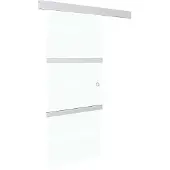 vidaXL Schuifdeur met zachte stops 76x205 cm ESG-glas en aluminium