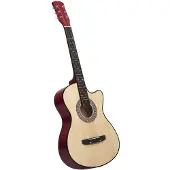 vidaXL Gitaar cutaway met 6 snaren western akoestisch 38" lindenhout