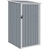 vidaXL Tuinschuur 87x98x159 cm gegalvaniseerd staal grijs