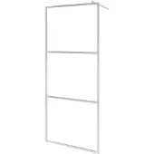 vidaXL Inloopdouchewand halfmat 90x195 cm ESG-glas